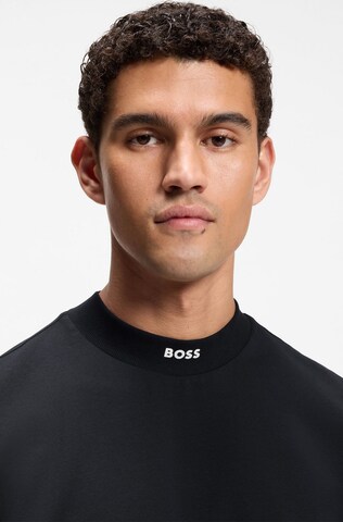 BOSS T-Shirt 'Collar' in Schwarz