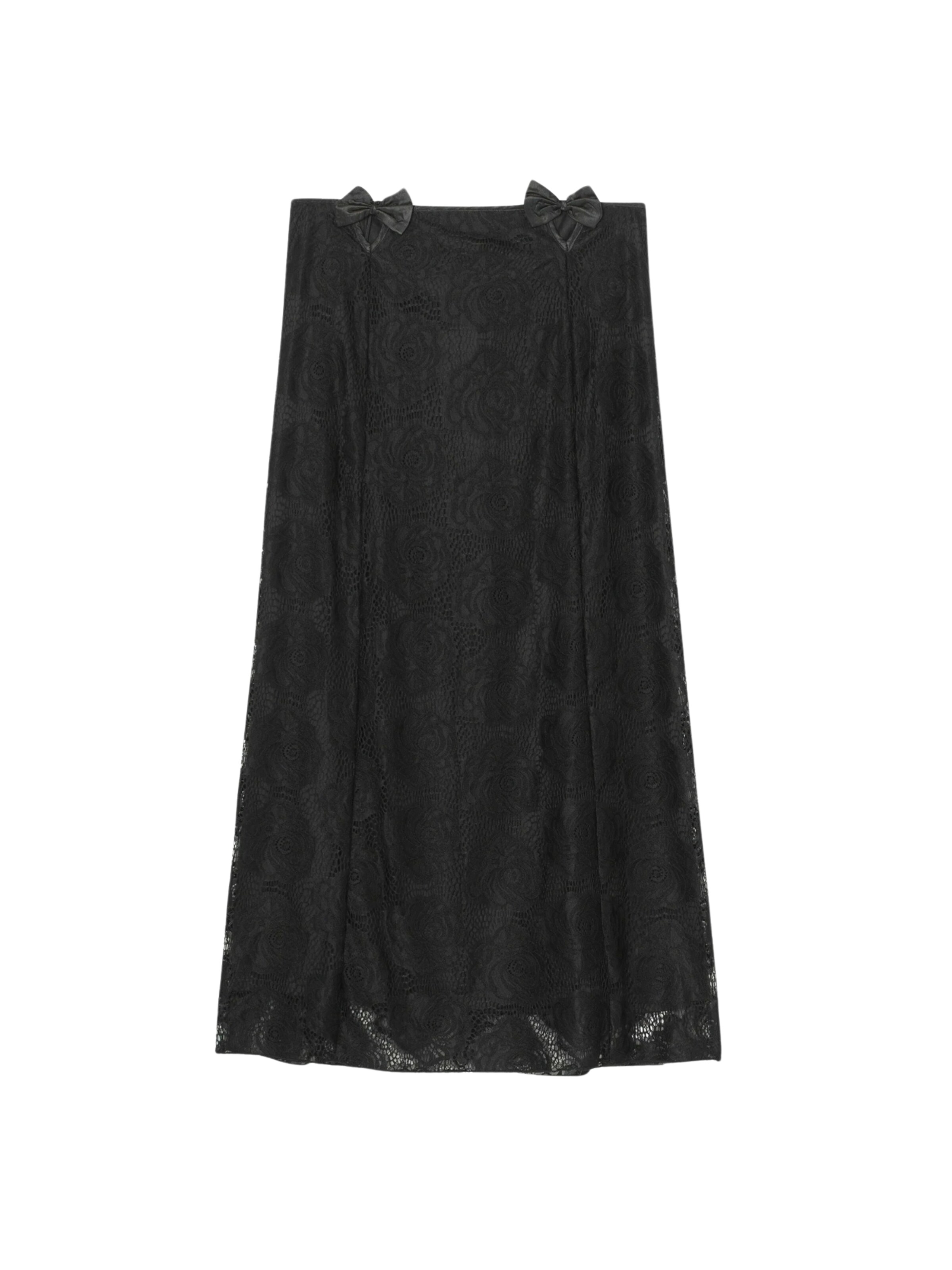 Jupe 'Colette' Résumé en noir : devant