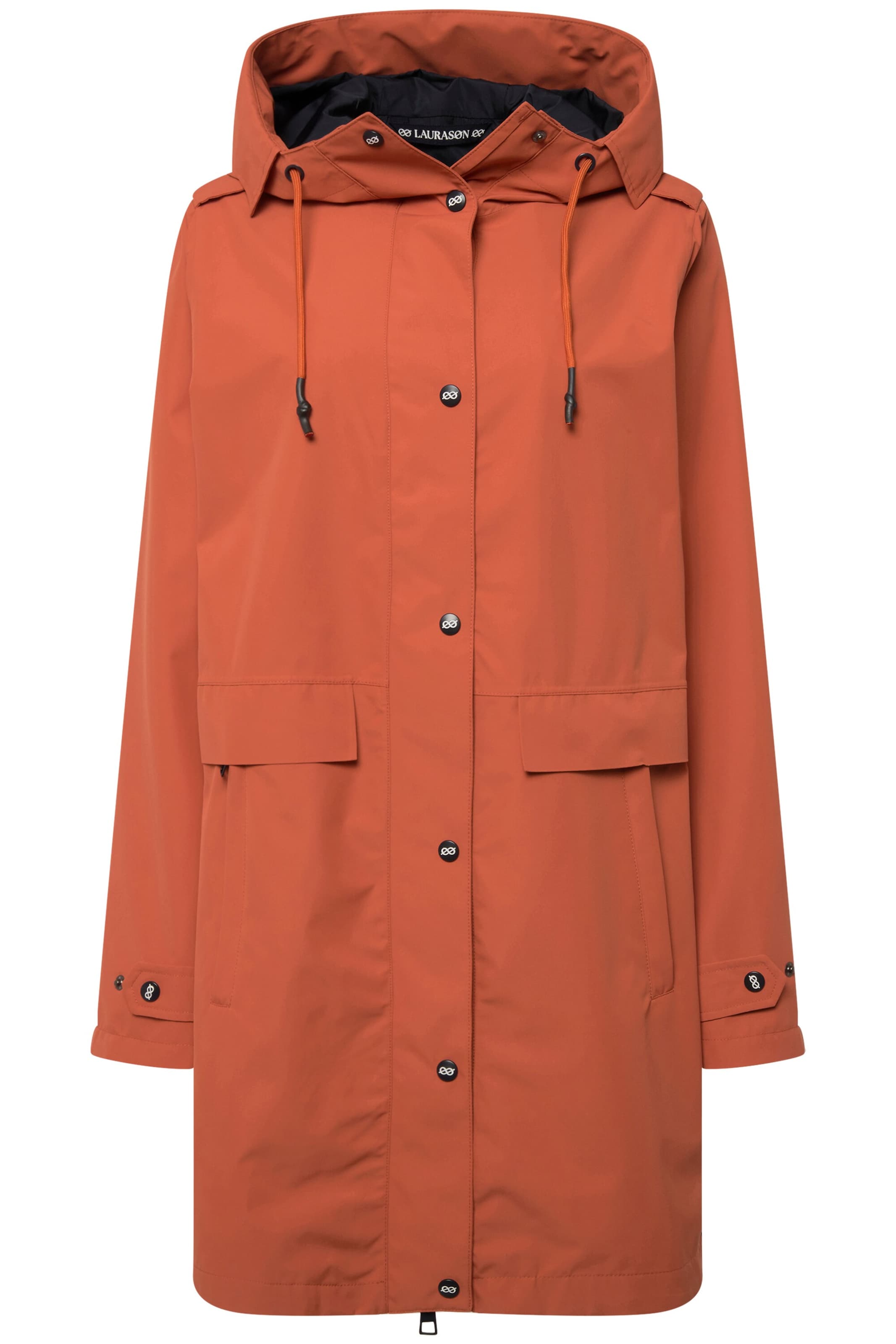 LAURASØN Performance Jacket in Orange: front