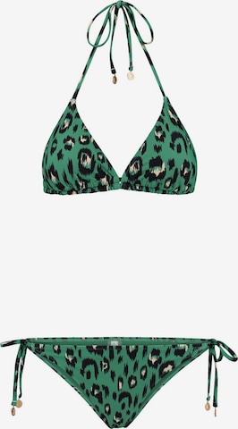 Shiwi Triangel Bikini in Groen: voorkant