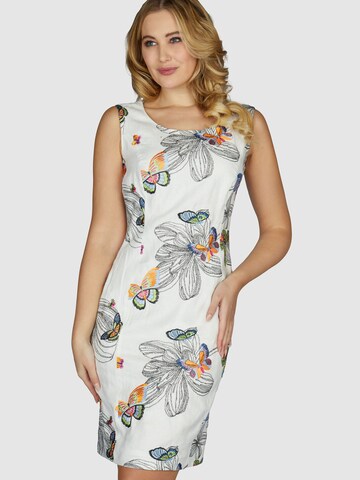 Robe fourreau White Label en blanc : devant