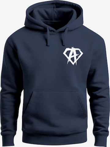 Neverless Sweatshirt 'Anarchy Gym' in Blau: Vorderseite
