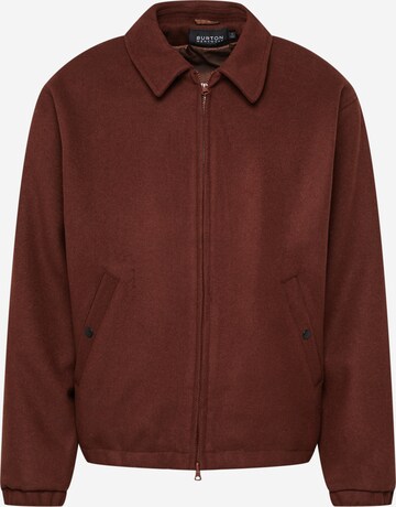 BURTON MENSWEAR LONDON Between-Season Jacket 'Harrington' in Brown: front