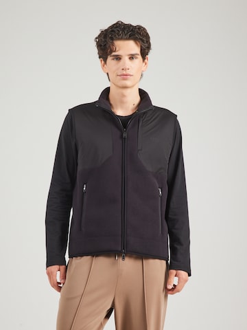 BOSS Bodywarmer 'Hole19 Sveedy' in Zwart: voorkant