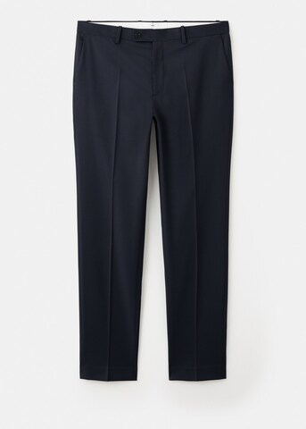 MANGO MAN Slim fit Pleated Pants 'Milan' in Blue