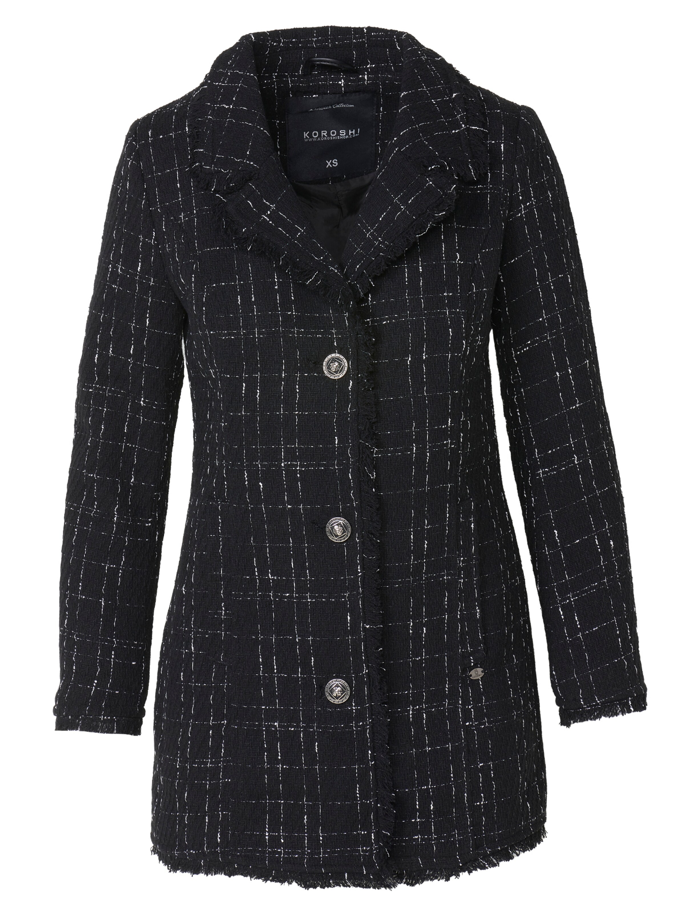 KOROSHI Overgangsfrakke i sort: forside