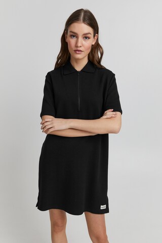 Robe-chemise Oxmo en noir : devant