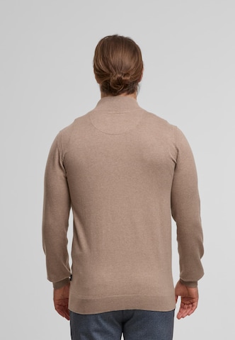 INDICODE JEANS Gebreid vest 'Tinos' in Beige