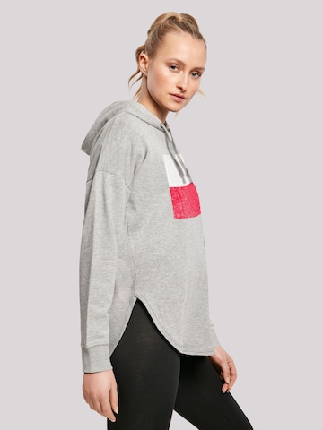 F4NT4STIC Sweatshirt 'Poland Polen Flagge distressed' in Grijs