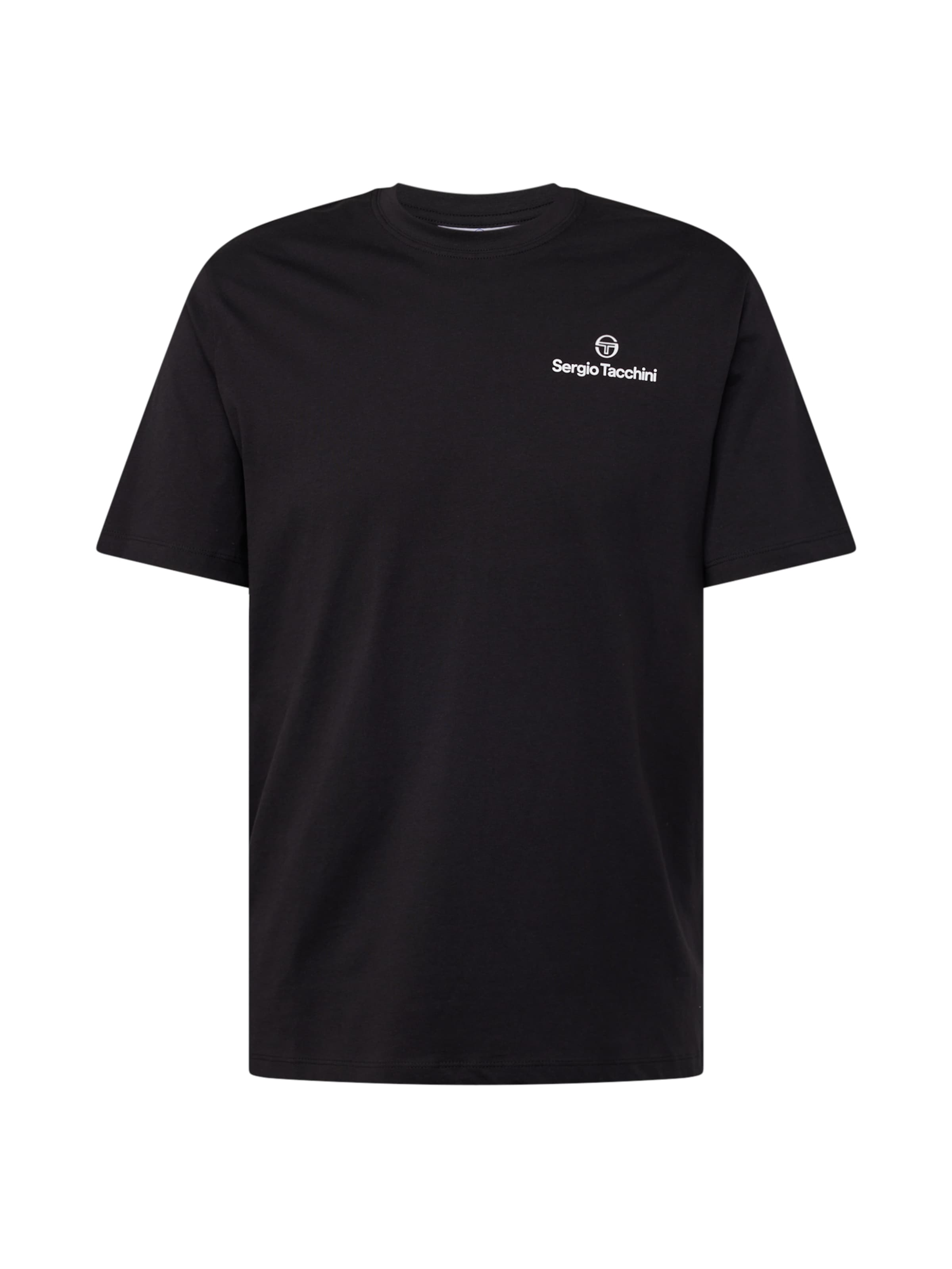 Sergio Tacchini Λειτουργικό μπλουζάκι 'Bold 024' σε μαύρο: μπροστά