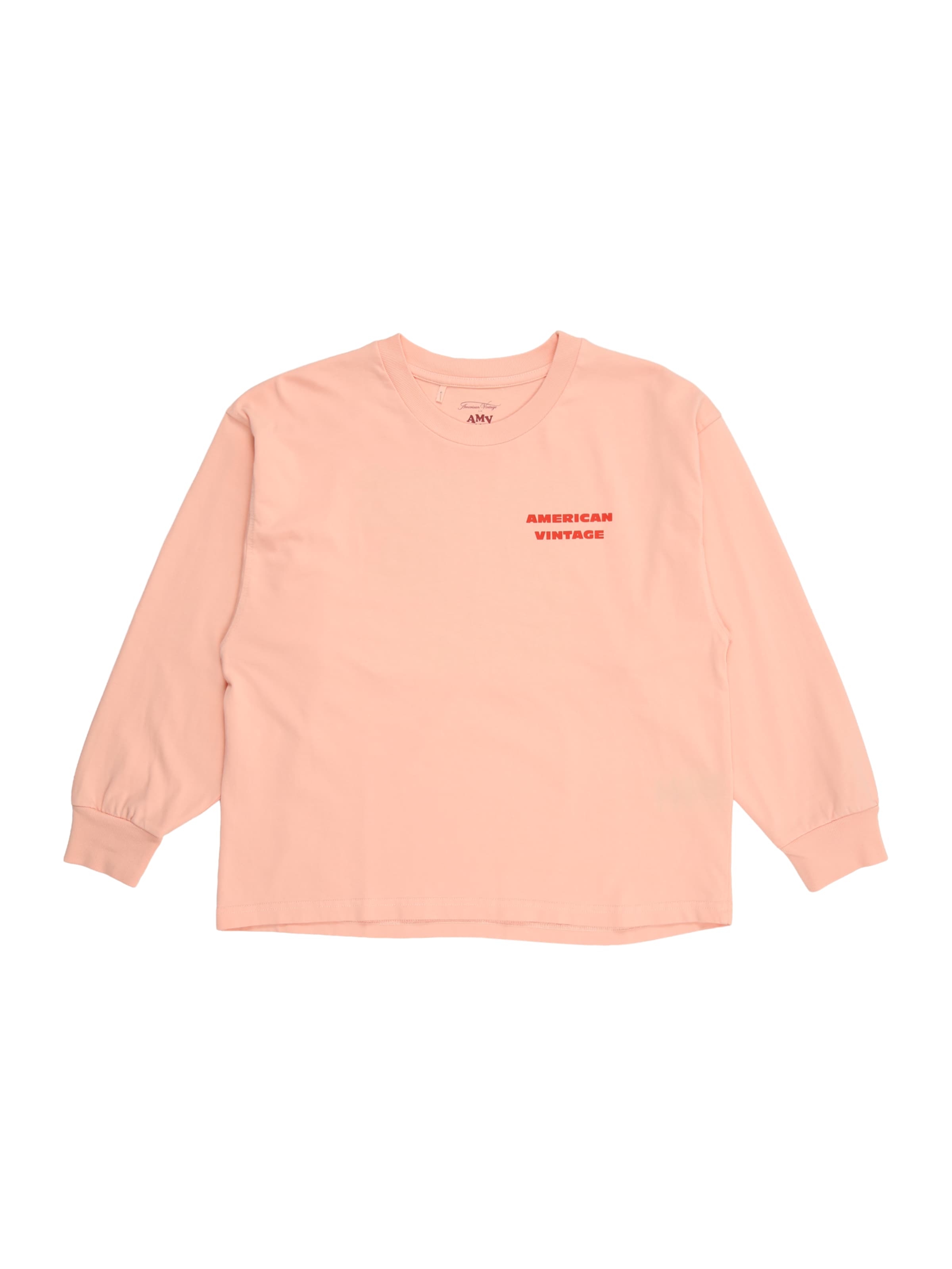 Tricou 'FIZVALLEY' de la AMERICAN VINTAGE pe portocaliu: față