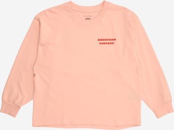 Tricou 'FIZVALLEY' de la AMERICAN VINTAGE pe portocaliu: față