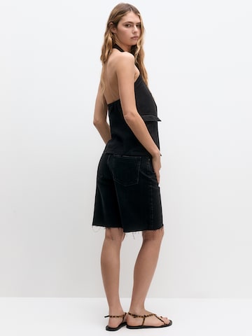 Pull&Bear Top w kolorze czarny