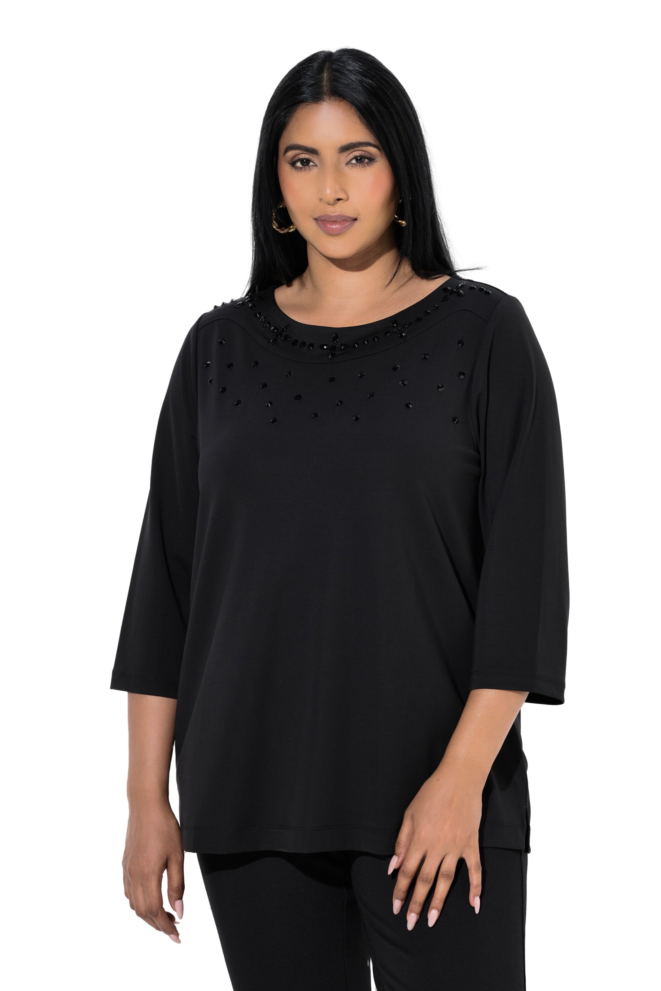 Ulla Popken Shirt in Black: front