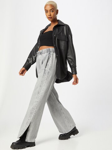 River Island Wide Leg Jeans 'SAVANNAH' in Grau