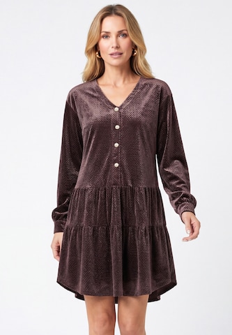 usha BLACK LABEL - Vestido en marrón: frente