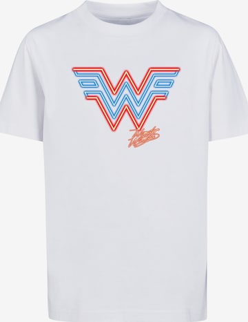 T-Shirt 'DC Comics Wonder Woman 84' F4NT4STIC en blanc : devant