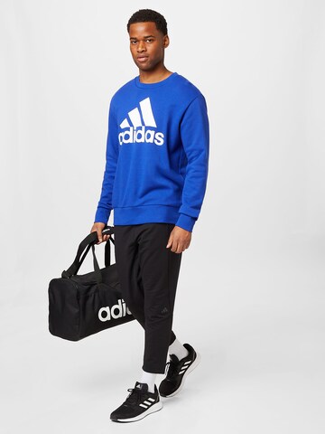 ADIDAS SPORTSWEAR Športna majica 'Essentials French Terry Big Logo' | modra barva