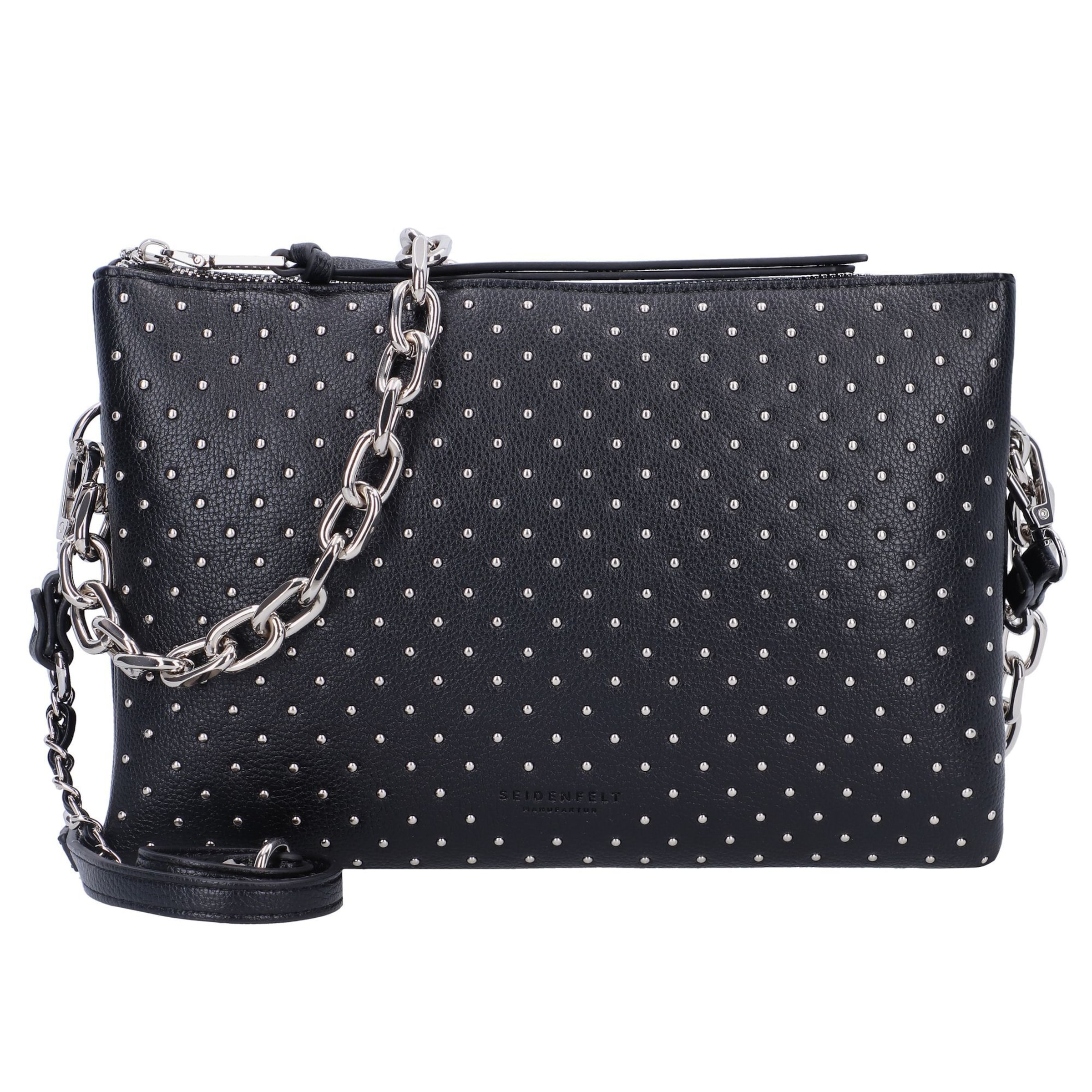 Seidenfelt Tasche 'Jomala' in Schwarz: Vorderseite