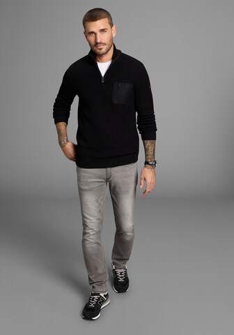 Bruno Banani LM Pullover in Schwarz