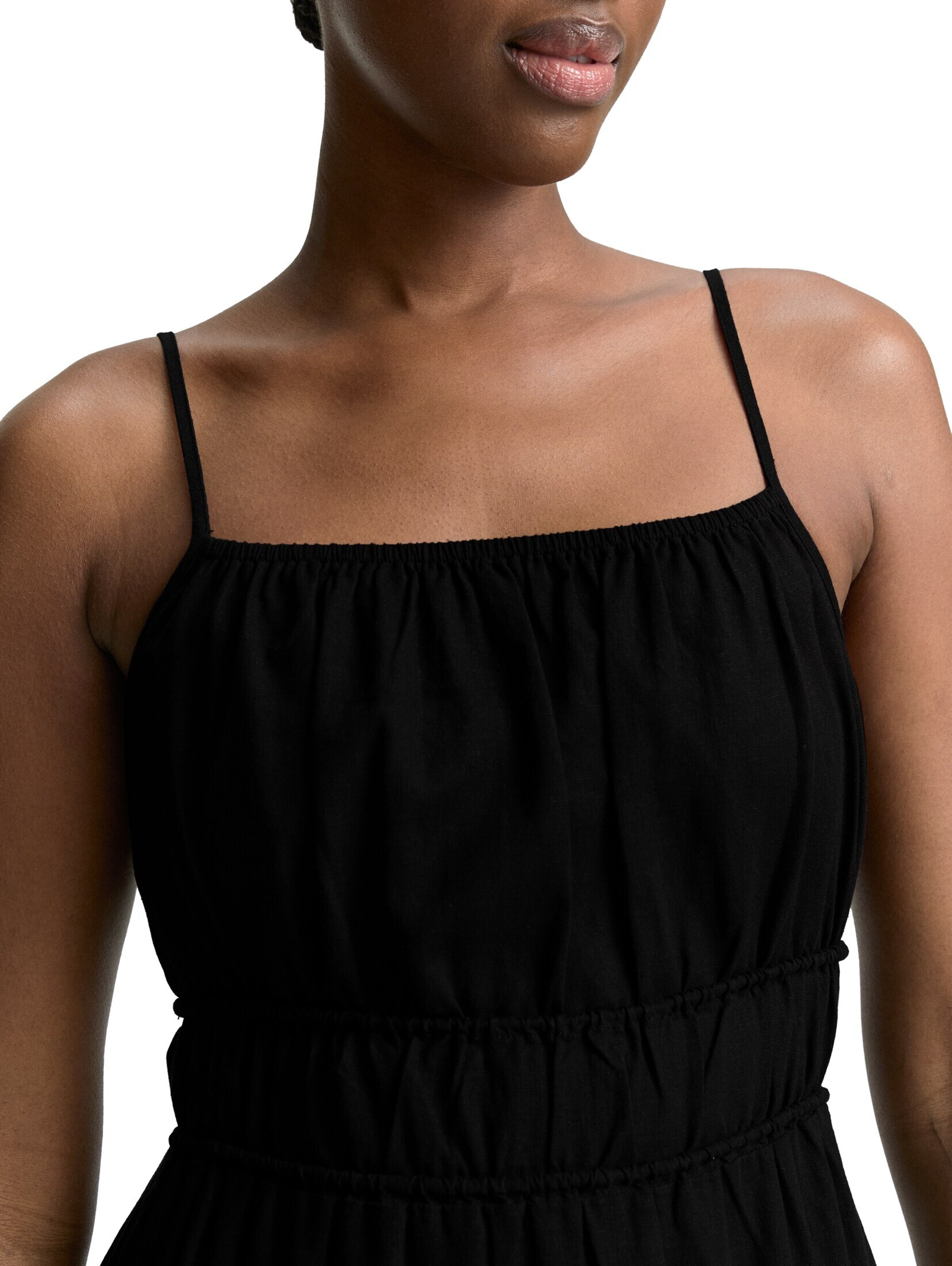 TOM TAILOR DENIM Kleid in Schwarz