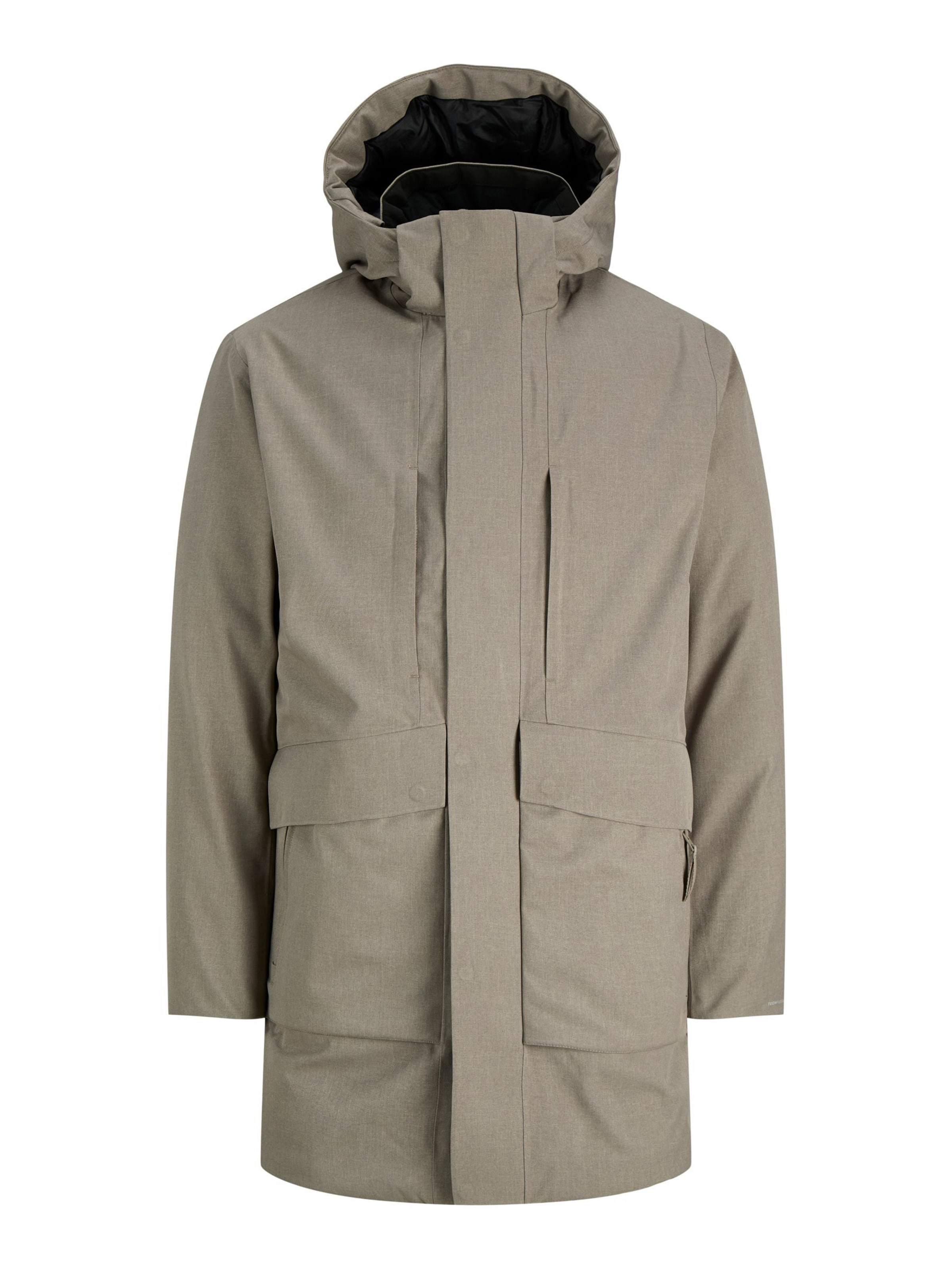 JACK & JONES - Parca de entretiempo en gris: frente