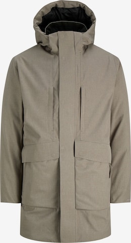 JACK & JONES - Parca de entretiempo en gris: frente