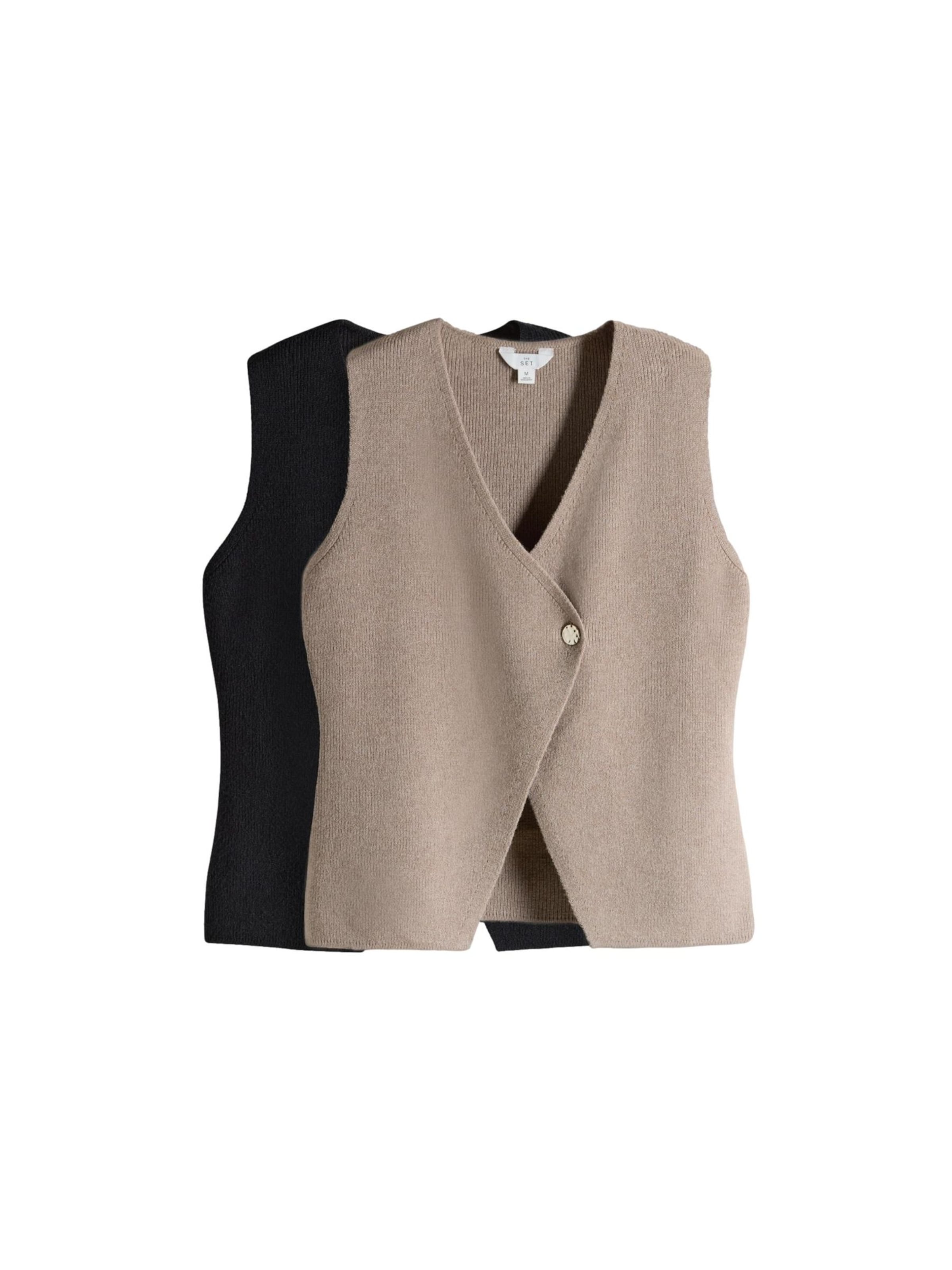 Cardigan The Set en beige : devant