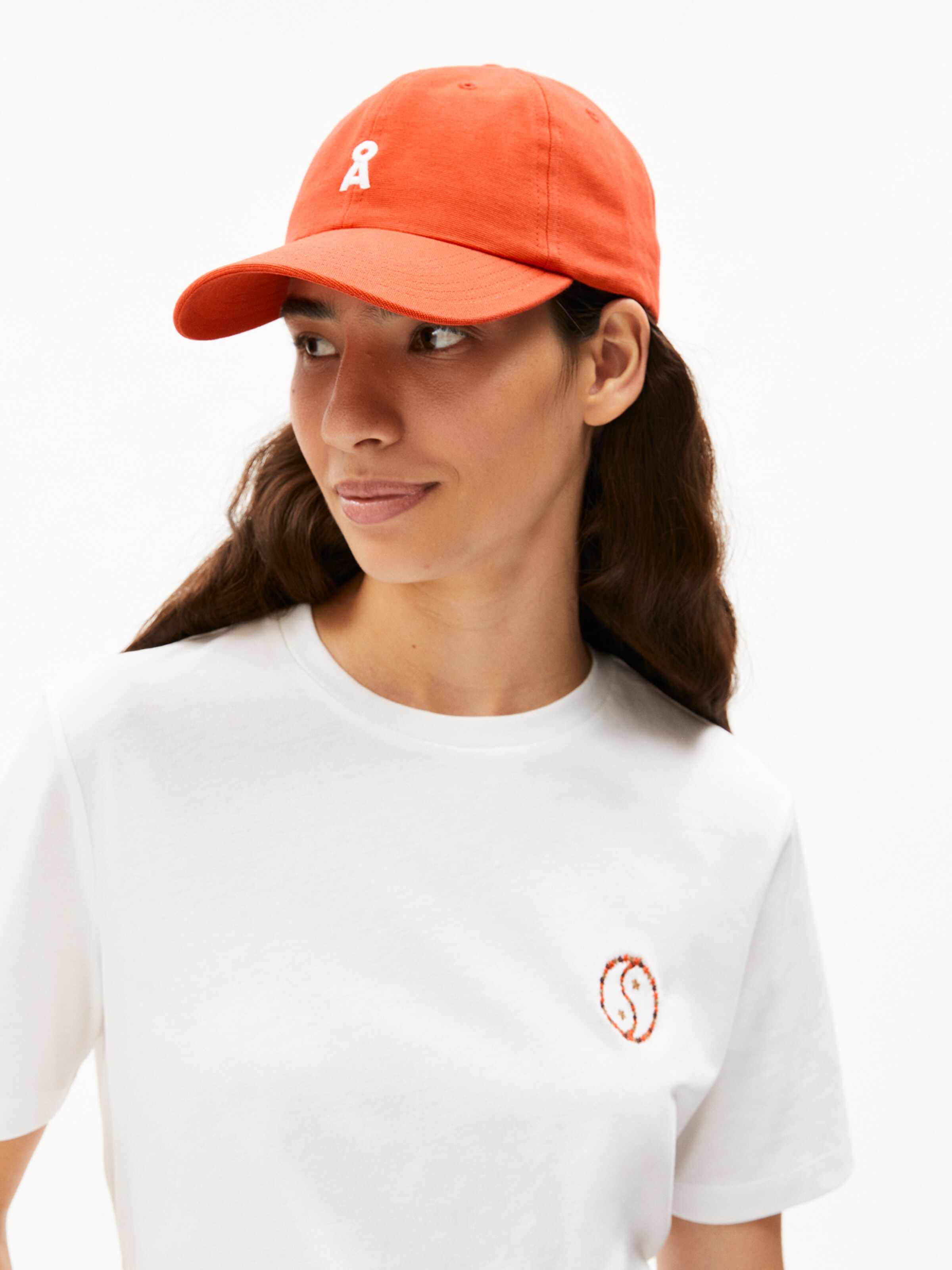 ARMEDANGELS T-Shirt 'Lualaa Flower' in Weiß: Vorderseite