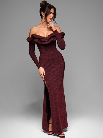 Ombre - Vestido de noche en rojo