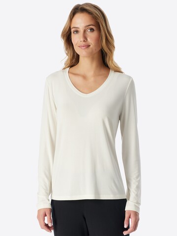 Chemise de nuit ' Mix Relax ' SCHIESSER en blanc : devant