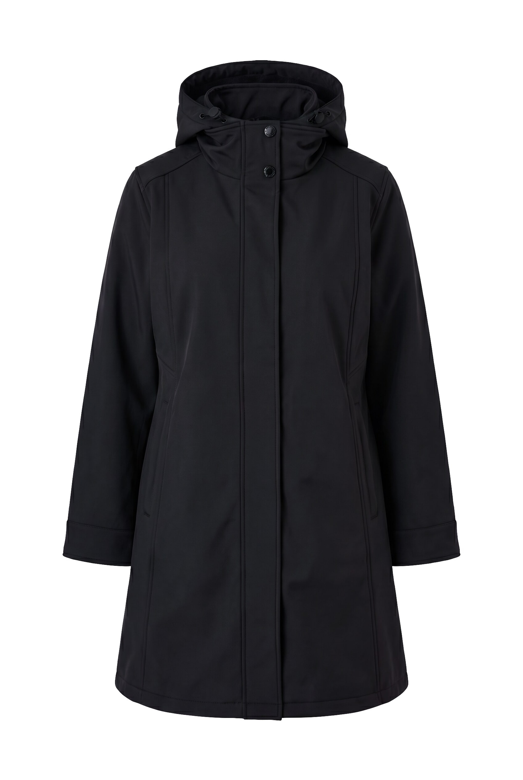 Ulla Popken Funktionsjacke in Schwarz: Vorderseite