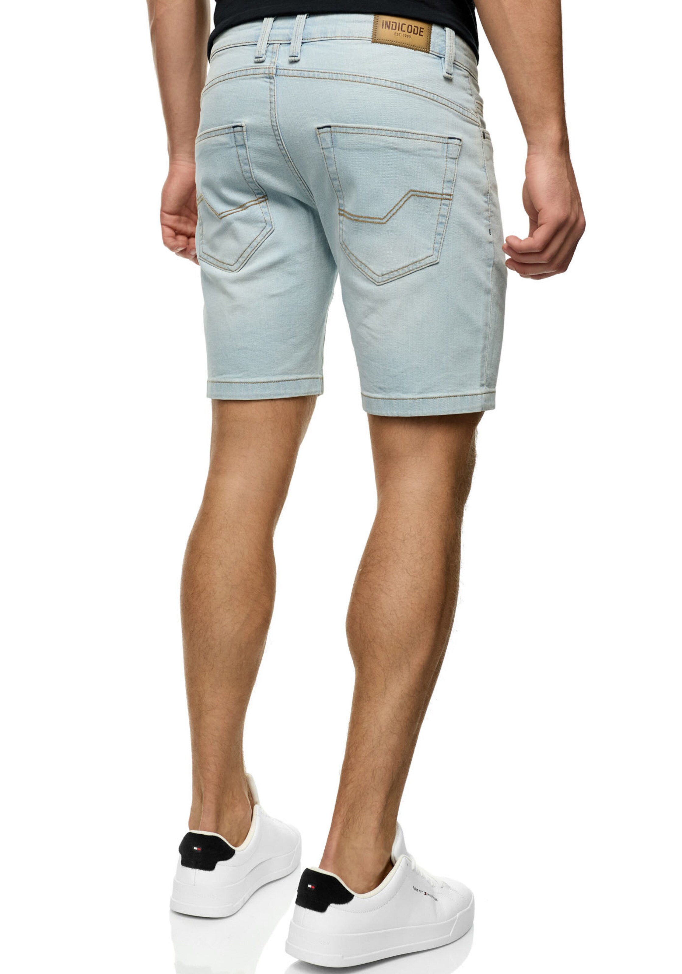 INDICODE JEANS Regular Shorts 'Mcfly' in Blau