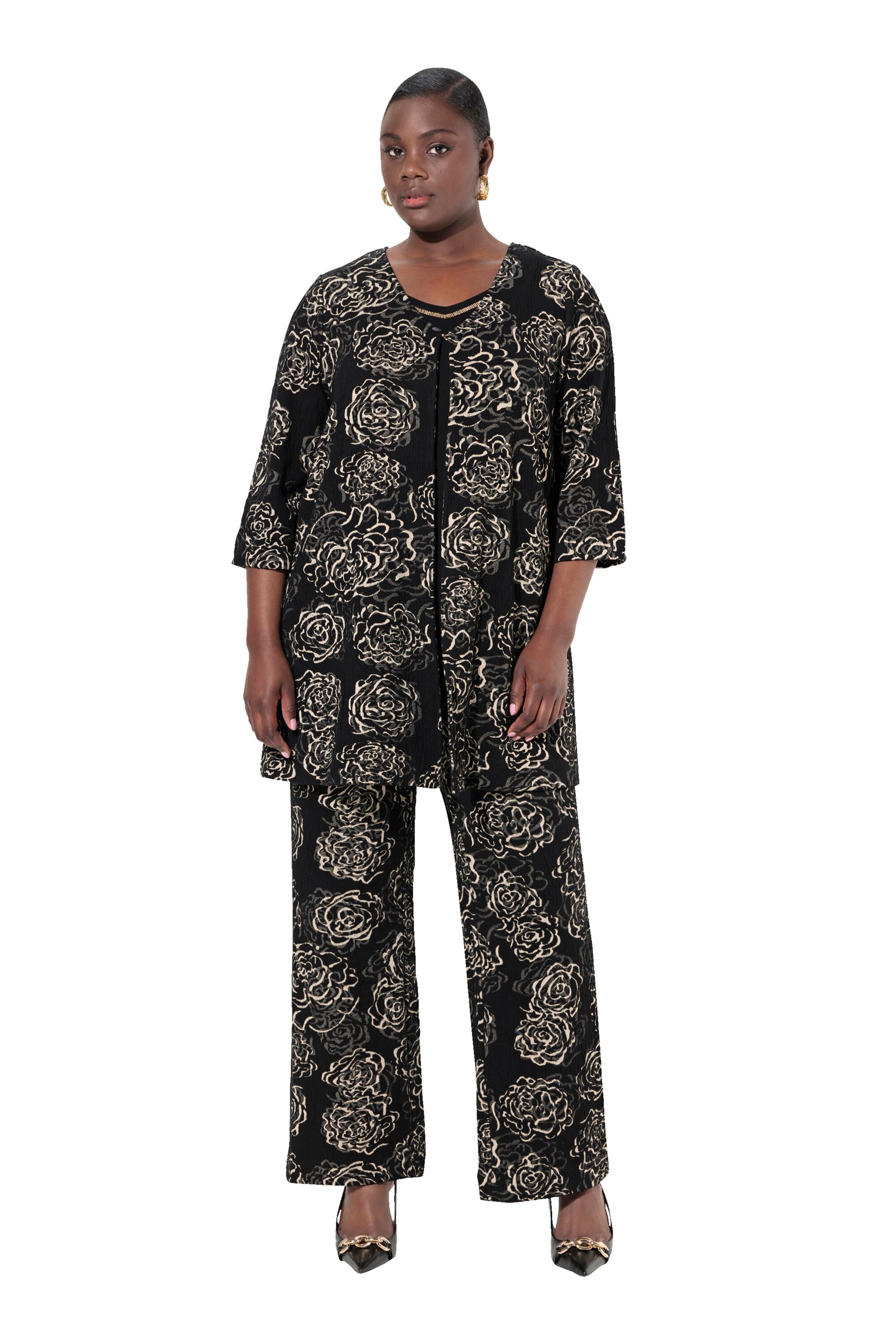 Ulla Popken Tuniek in Zwart