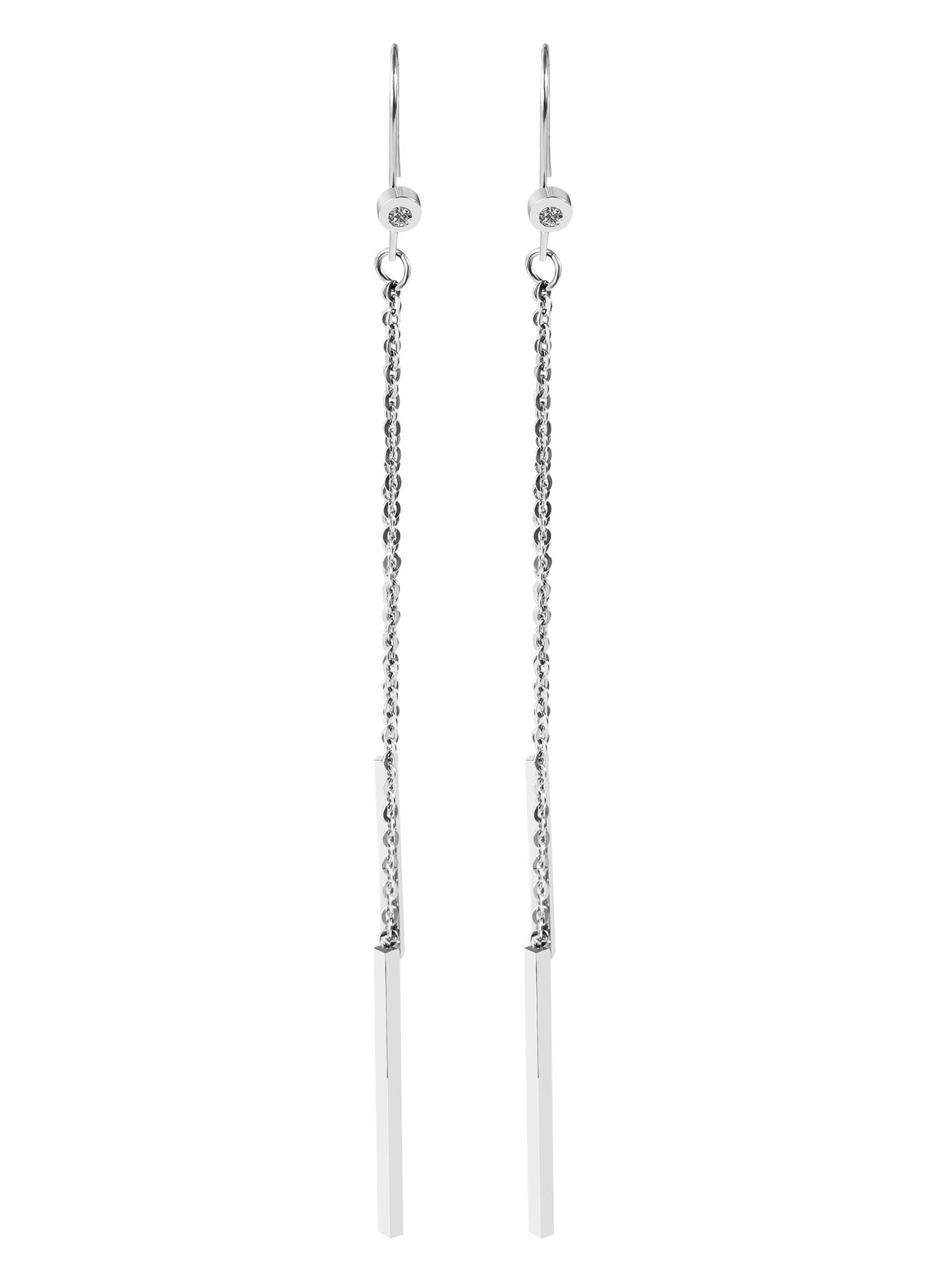 Akzent Earrings 'Saidra, langlebig' in Silver: front