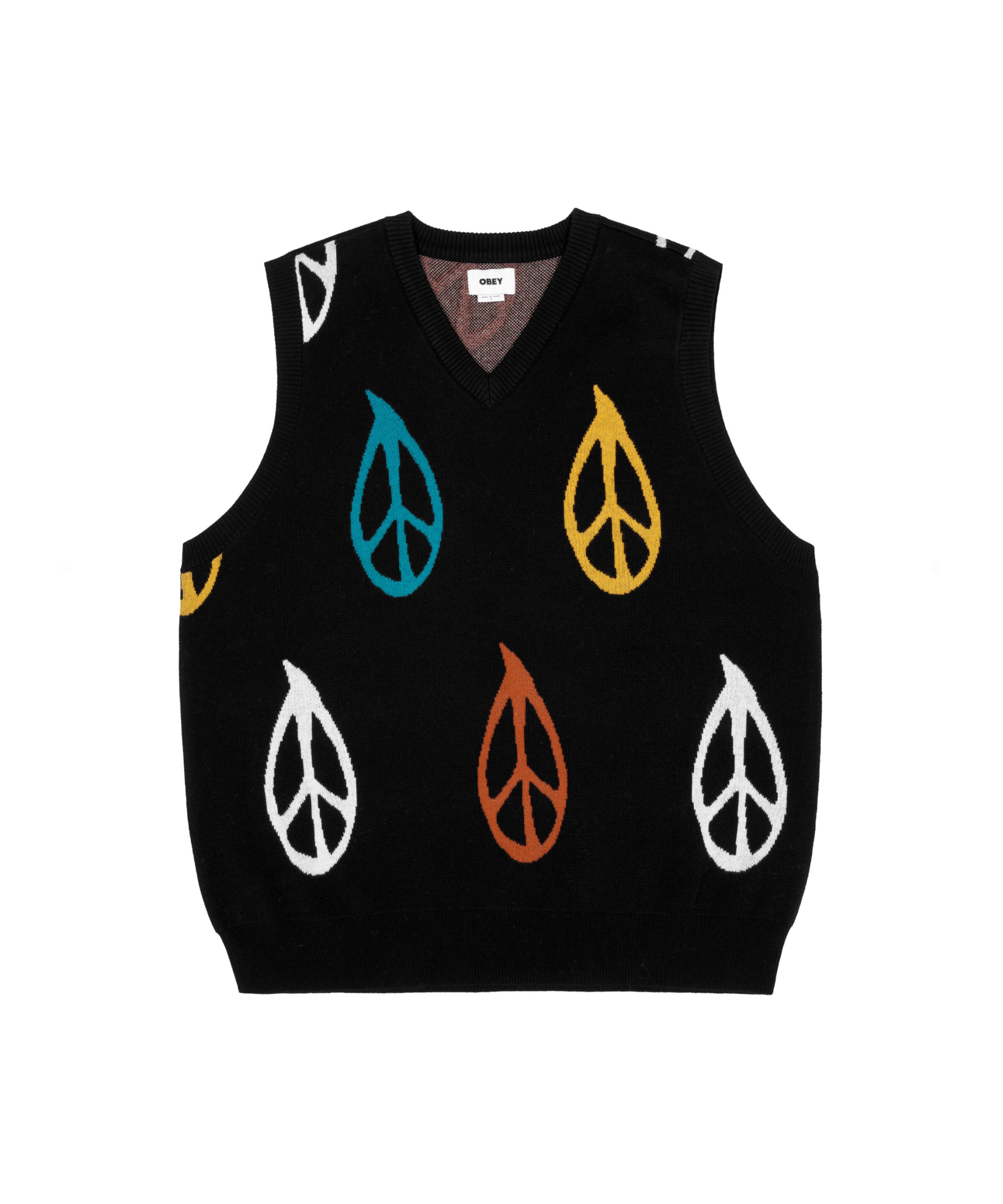 Obey Pullunder in Schwarz: Vorderseite