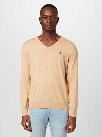 Polo Ralph Lauren - Jersey en beige: frente