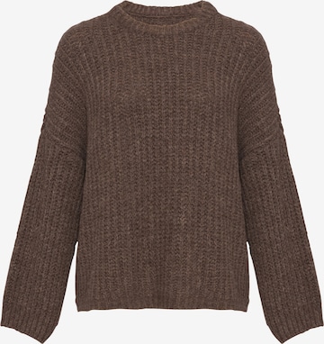 Lilavie Strickpullover ' Marisa ' in Braun: Vorderseite