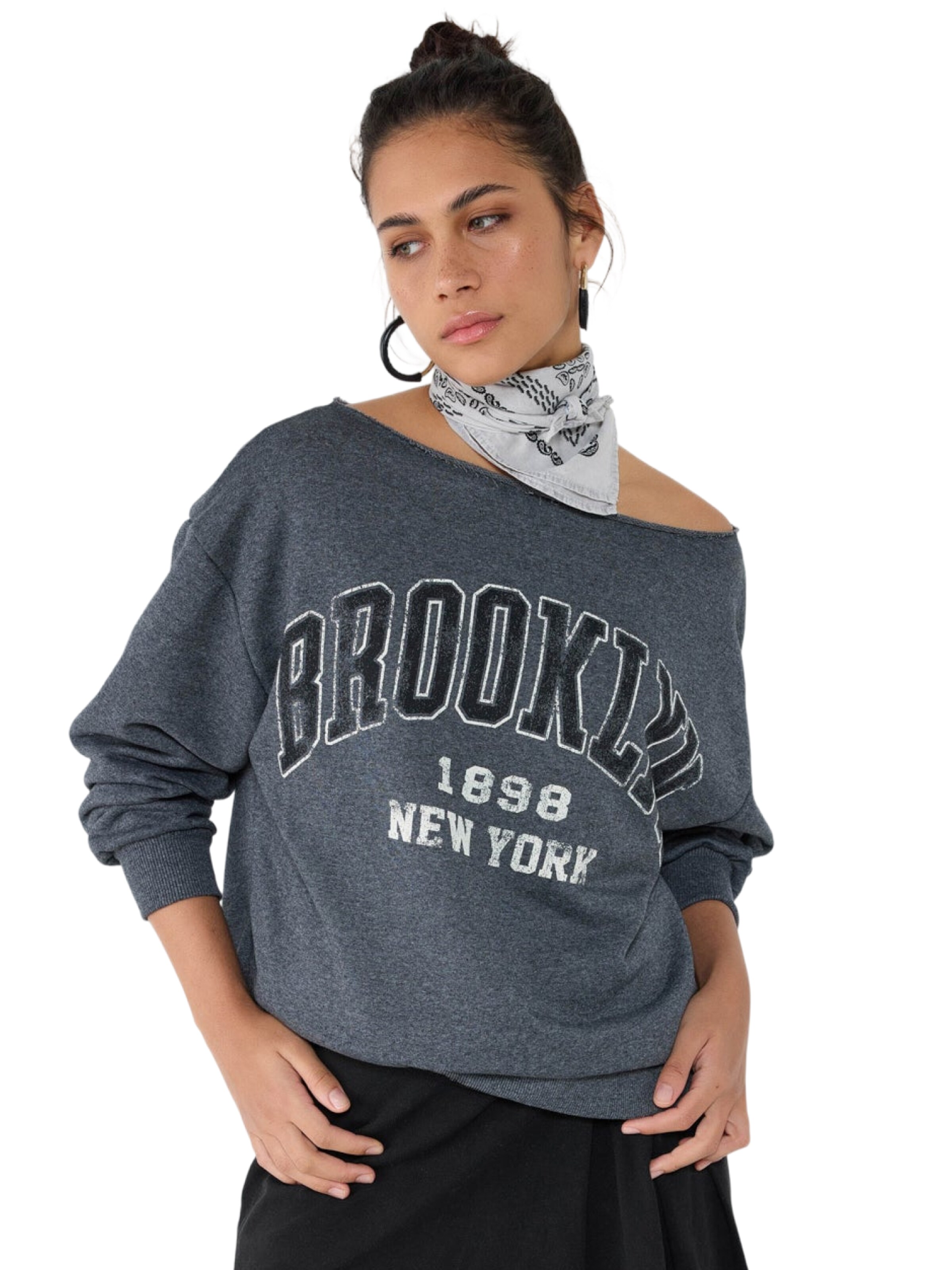 No Matter What Sweatshirt in Black: front