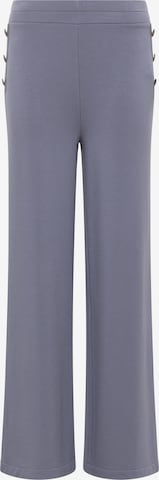 DreiMaster Vintage Wide leg Broek in Grijs: voorkant