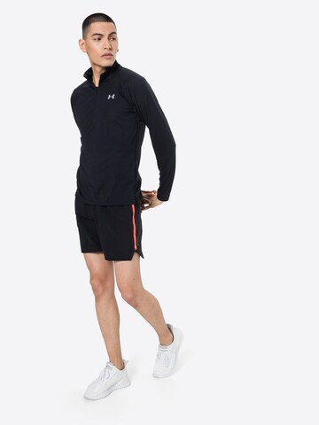 UNDER ARMOUR Functioneel shirt 'Streaker' in Zwart