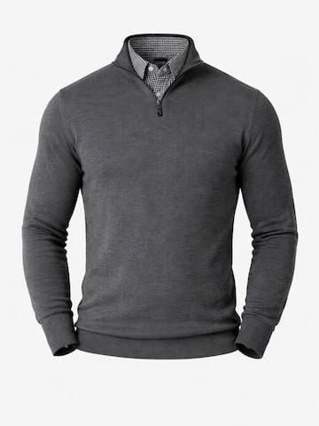 PANTONECLO Pullover 'Pantoneclo Men’s Mock Sweater' i grå: forside