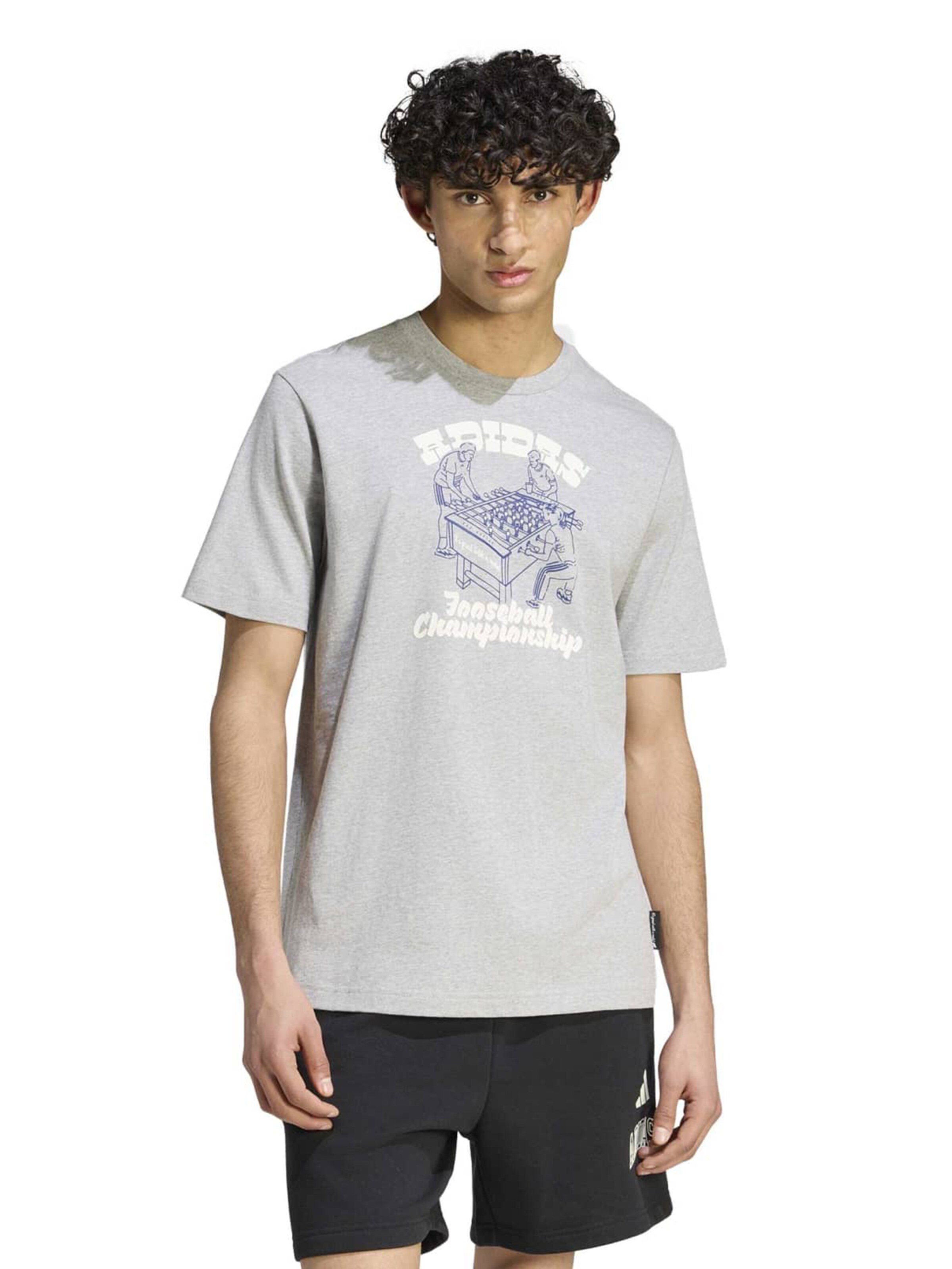 ADIDAS SPORTSWEAR Λειτουργικό μπλουζάκι σε γκρι: μπροστά