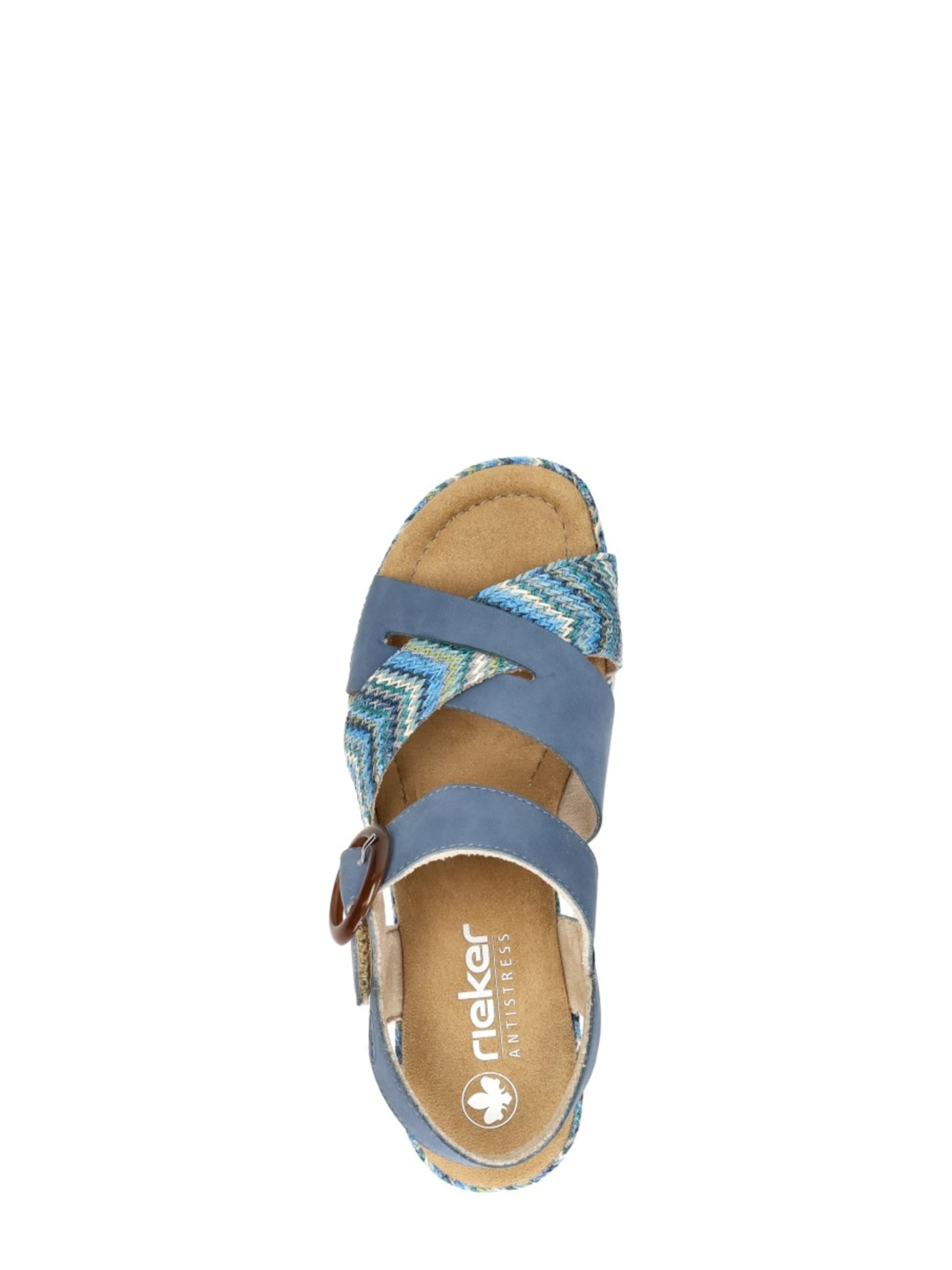 Rieker Sandaal 'Sandalen Hak' in Blauw