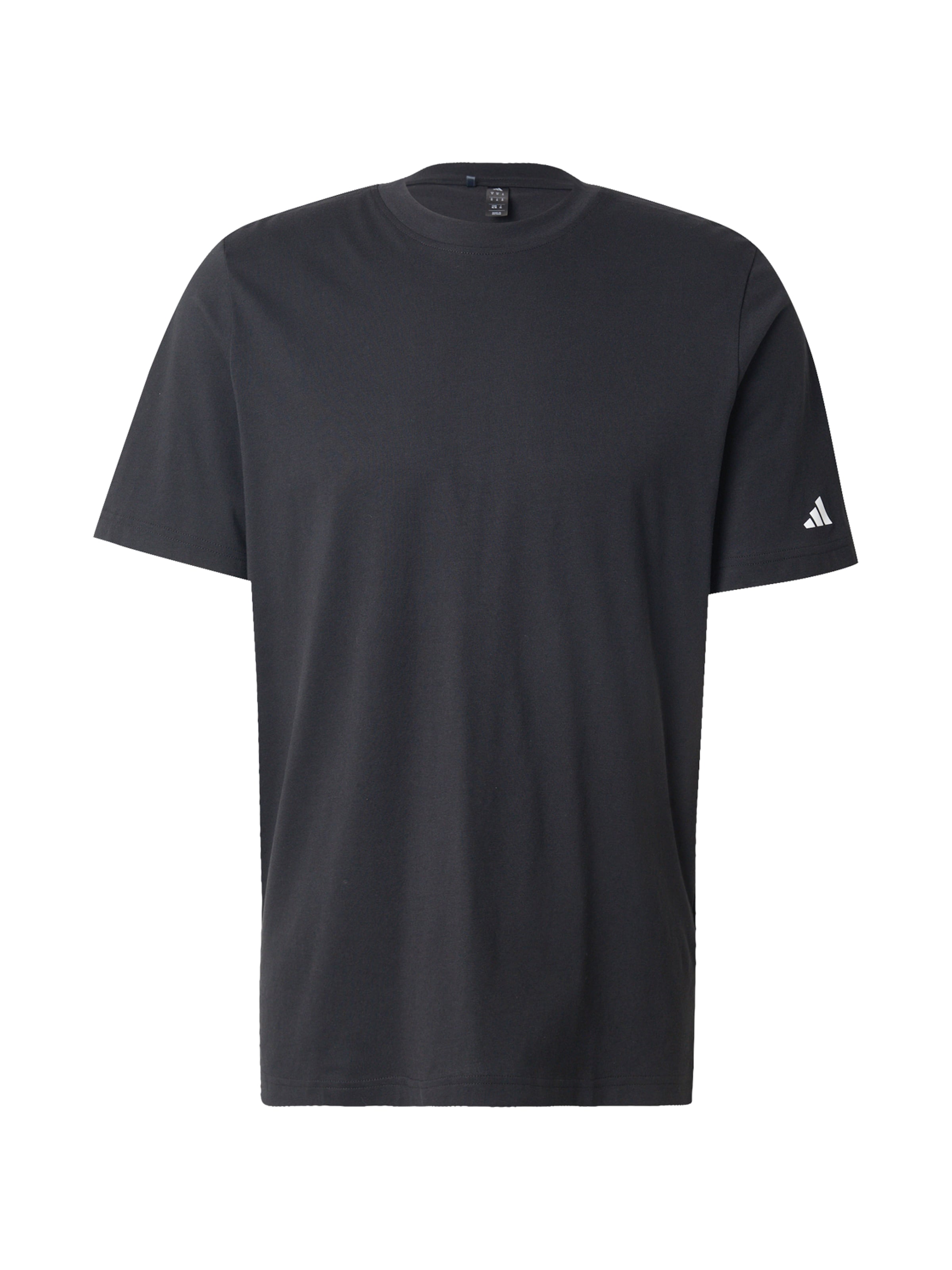 ADIDAS GOLF - Camisa funcionais 'Blank' em preto: frente