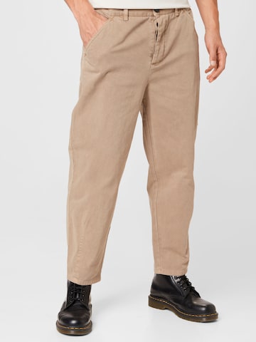 AllSaints - regular Pantalón 'DAISEN' en marrón: frente