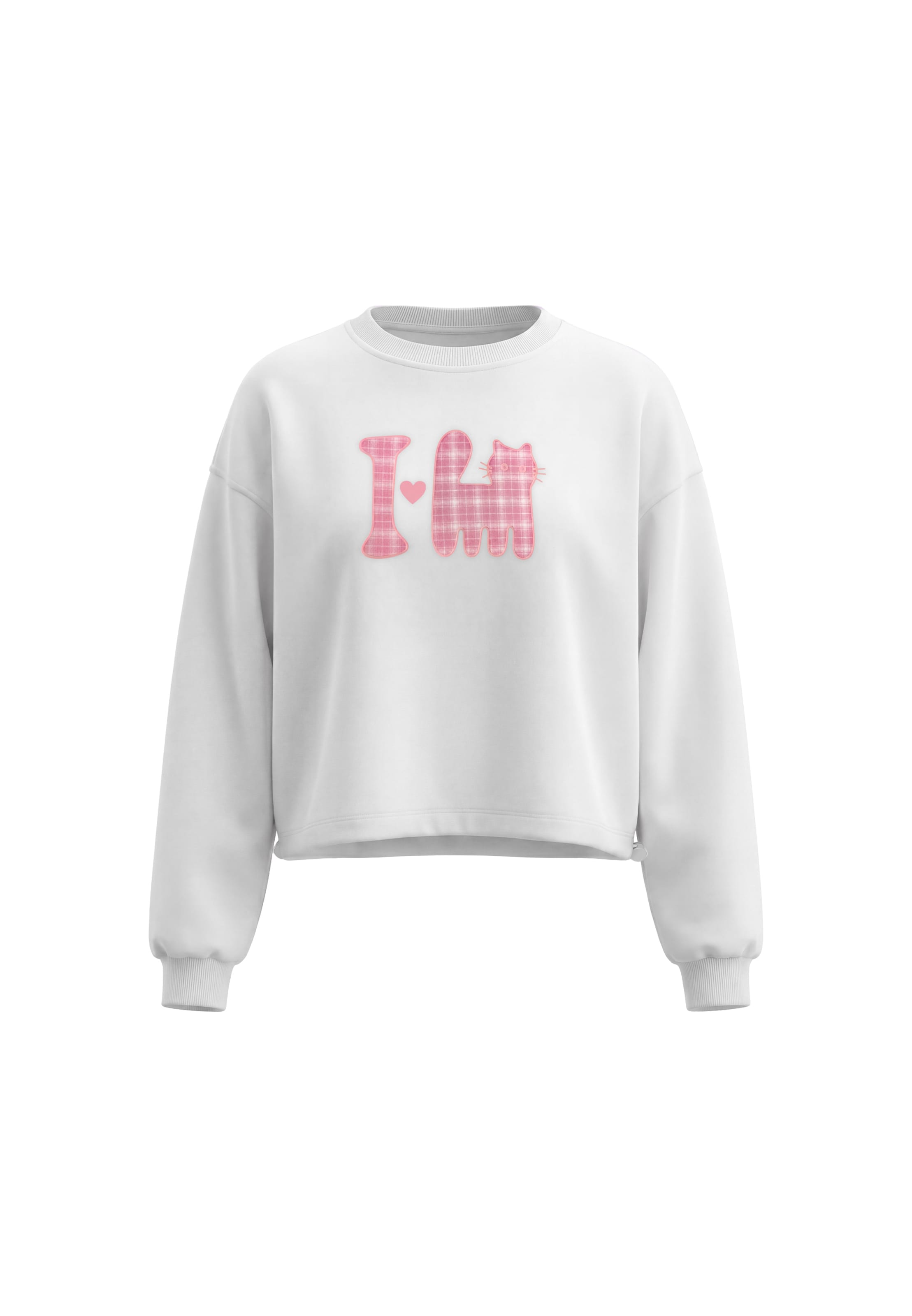 Sweat-shirt MYMO en blanc : devant