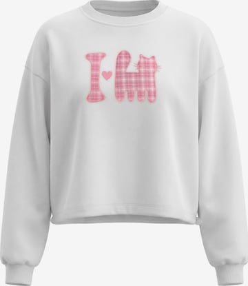Sweat-shirt MYMO en blanc : devant