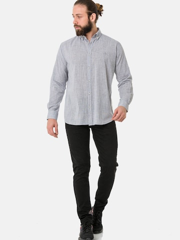 Coupe slim Chemise 'CH199' CIPO & BAXX en gris