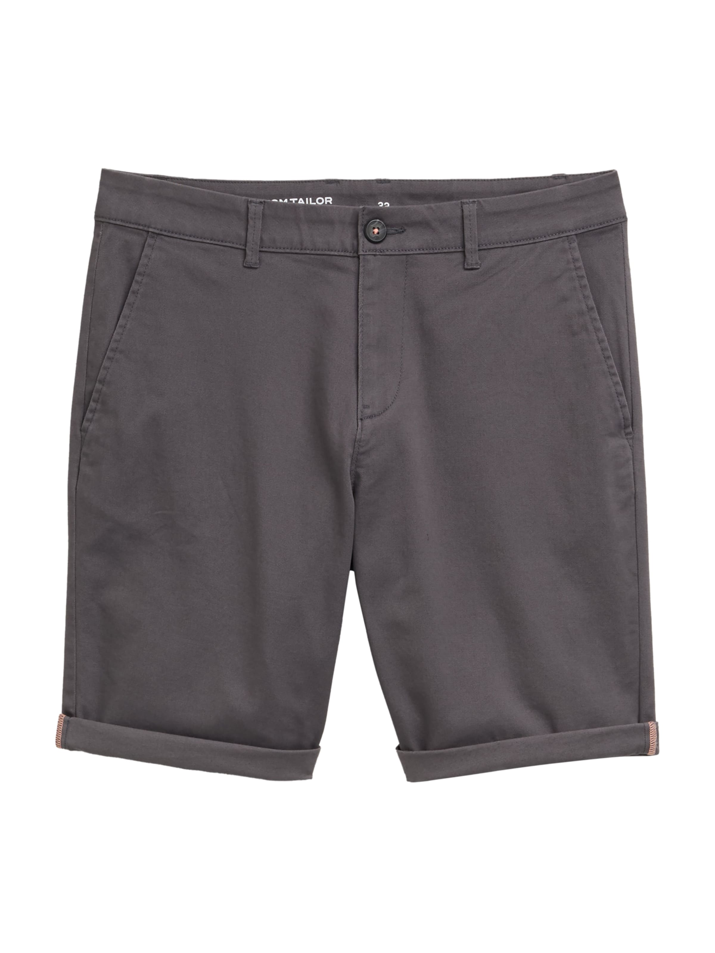 TOM TAILOR Брюки-чинос в Серый: спереди